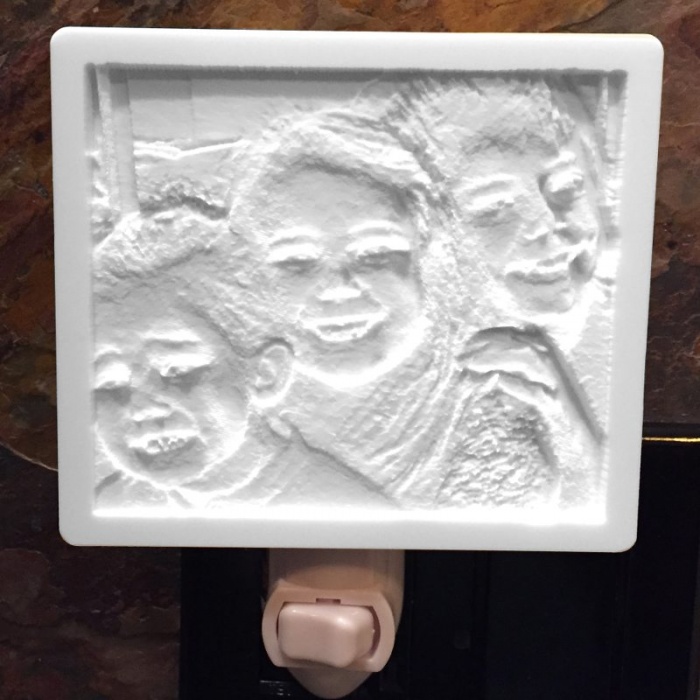 Brother and Sisters Nightlight lithophane 1